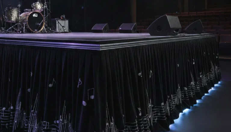 Custom Stage Skirting