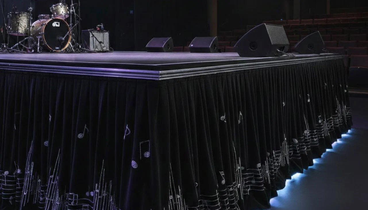 Custom Stage Skirting