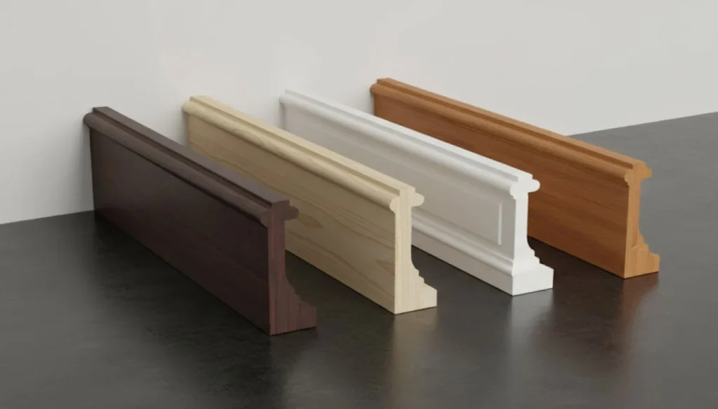 Hard panel or rigid skirting