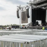 Portable Stage Guardrails