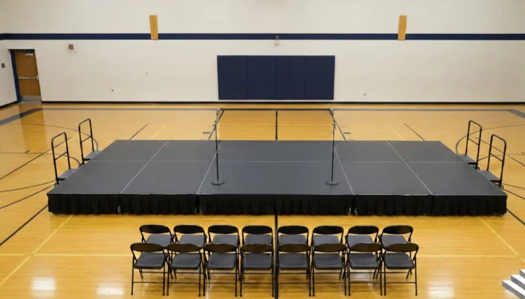 stage skirting is essential for portable stages